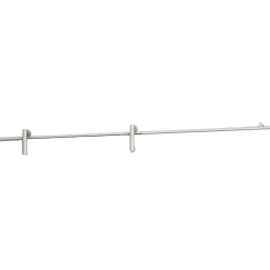 Rail porte coulissante - 2M - En applique - Porte en bois - Argent