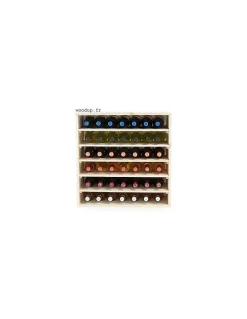 Range Bouteille En Pin Casier à Vin 42 Bouteilles Empilable /