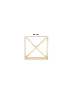 Range Bouteille Quatre Triangles En Pin Modulable Et Design /