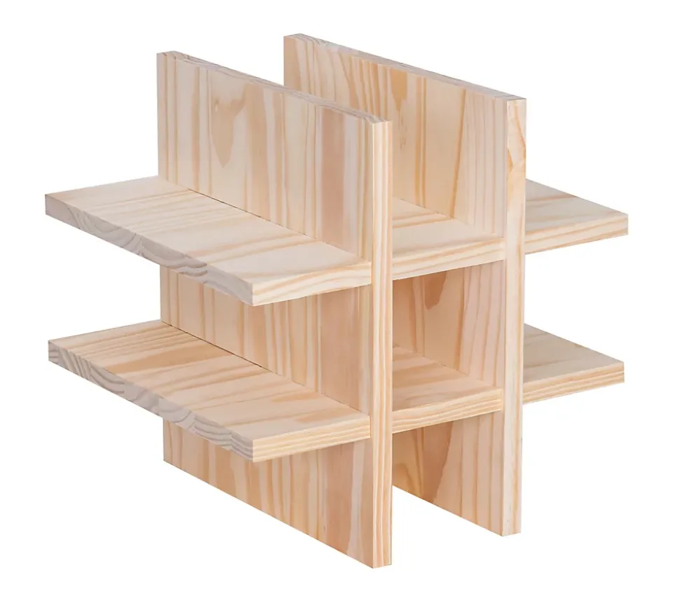 Range bouteilles en pin massif 9 bouteilles
