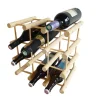 Range bouteilles en pin massif 12 compartiments