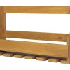 Range bouteilles et verres mural vintage - Bois de Mindi - L. 70 x P. 15 x H. 40 cm - VIDAGO
