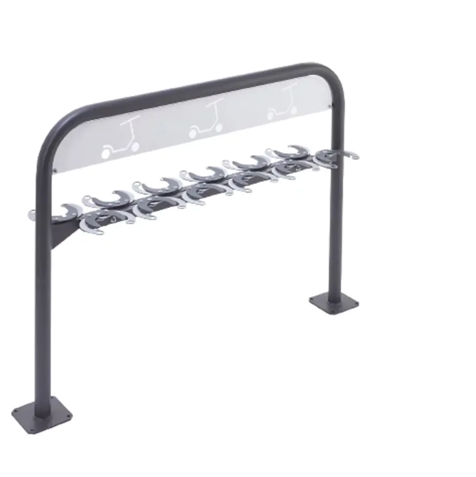 Range trottinettes sur pieds, 12 places
