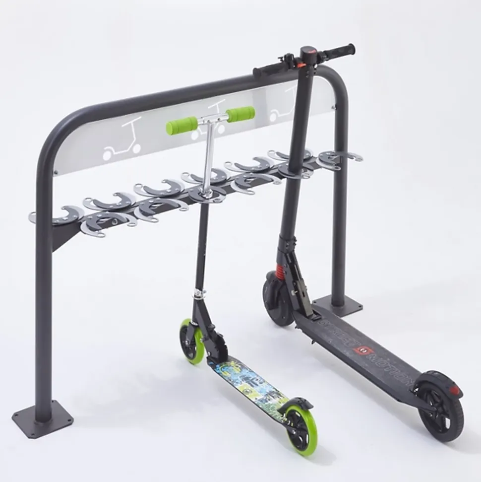 Range trottinettes sur pieds, 12 places