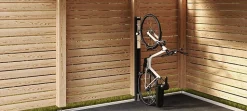 Range vélo montage mural Bikelift gris foncé