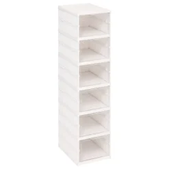 Range-chaussures Fold'n Box 6 paires blanc - Blanc- 5five