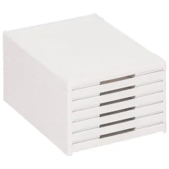 Range-chaussures Fold'n Box 6 paires blanc - Blanc- 5five