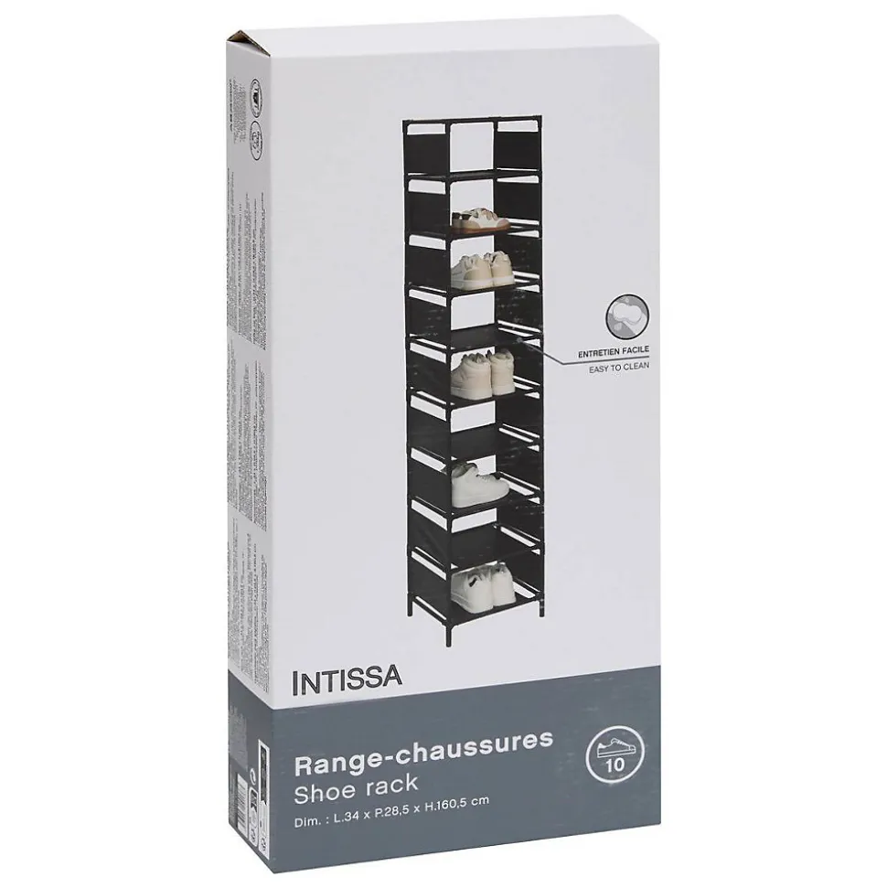 Range-chaussures Intissa 10 paires - Noir- 5five