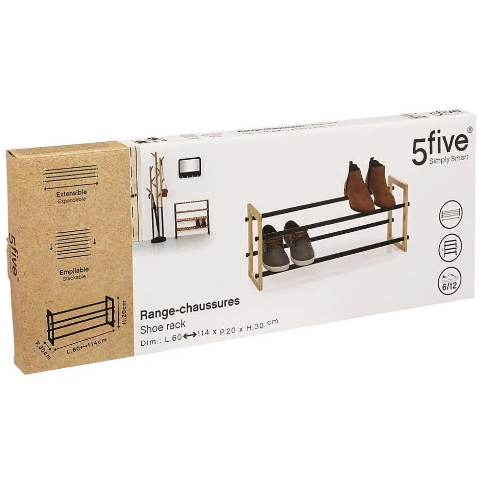 Range-chaussures métal x12 extensible - 5Five