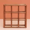 Rangement bouteilles 9 compartiments bois Jakarta 37x16x37cm