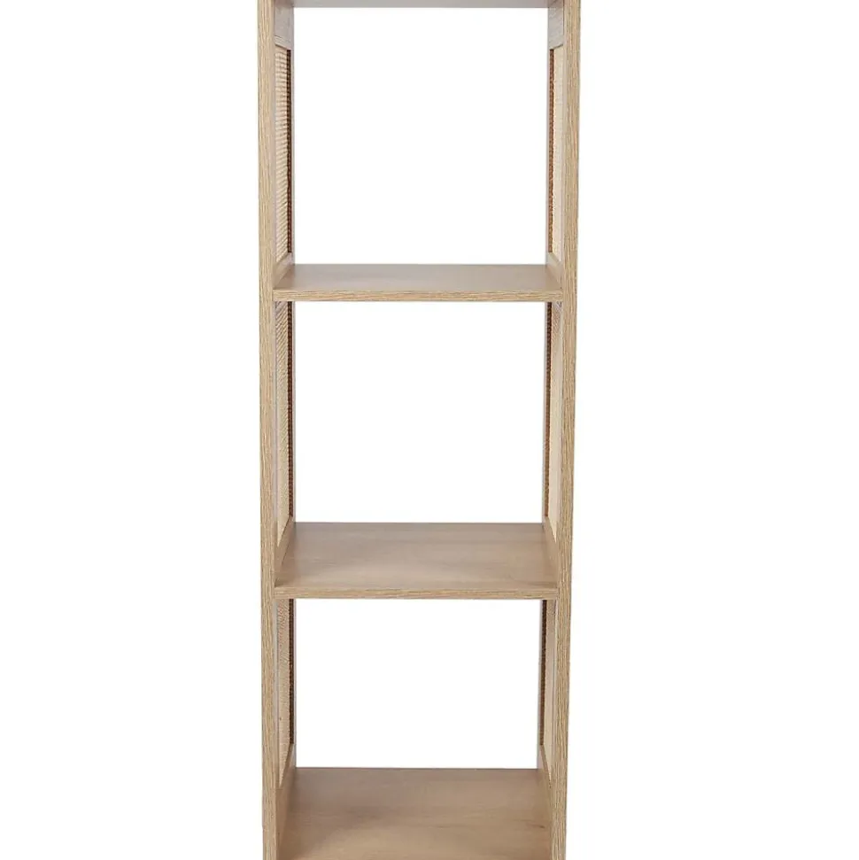 Rangement modulable cannage et bois Bali 3 cases