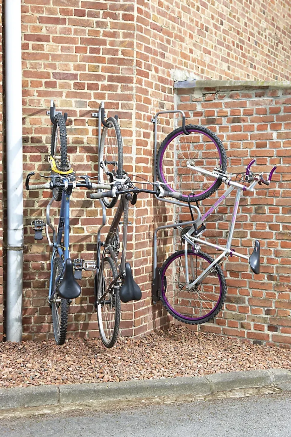 Rangement mural antivol pour vélo H. 173,6 cm Mottez acier