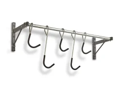 Rangement mural coulissant pour 5 vélos L. 119 cm Mottez acier