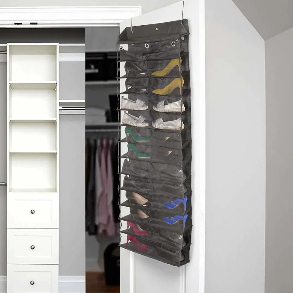 Rangement suspendu pour chaussures 13 paires 55x170 cm