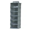 Range-pulls à suspendre 6 cases H. 90 cm x L. 30 cm Pratiks gris clair