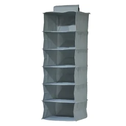 Range-pulls à suspendre 6 cases H. 90 cm x L. 30 cm Pratiks gris clair