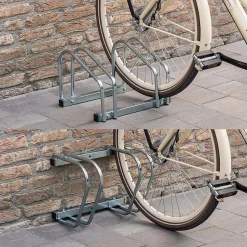 Range-vélos Sol 2 Vélos DUNLOP - Support Robuste & Stable, Montage Facile, Idéal Rangement Garage & Extérieur