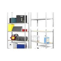 Rayonnage 5 Niveaux Kit Départ H. 2m, L. 1,25m, P. 600 Epsiline