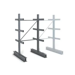 Rayonnage Cantilever léger 8 nvx 2 côtés H. 2m x L.1m x P.800