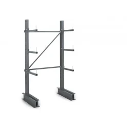 Rayonnage Cantilever léger 4 nvx 1 côté H.2m x L.1m x P.600