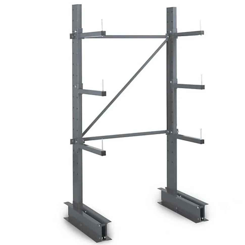 Rayonnage Cantilever léger 4 nvx 1 côté H. 2m x L.1,5m x P.800