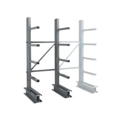 Rayonnage Cantilever Mi-lourd 5 nvx 1 côté H. 2,5m x L.1,25m x P.1200