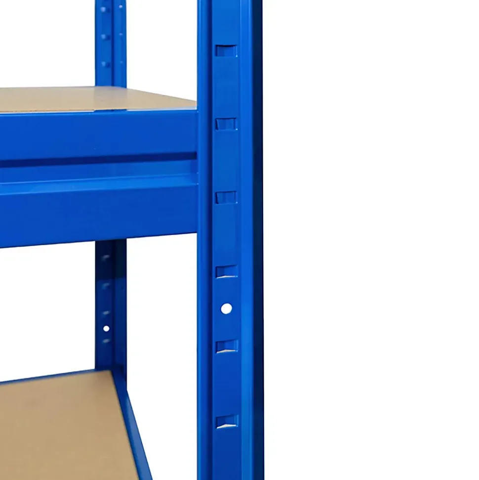 Rayonnage Étagère charge lourde Tôle d'acier 4 Étages Bleu 200 x 180 x 60 cm, Capacité de charge jusqu'à 1500 kg
