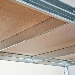 Rayonnage Étagère charge lourde Tôle d'acier 4 Étages Galvanisé 200 x 180 x 60 cm, Capacité de charge jusqu'à 1500 kg