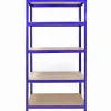 Rayonnage T-Rax en Acier Sans Boulons Bleu 90cm x 45cm x 180cm