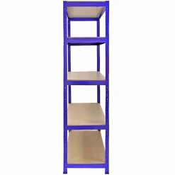 Rayonnage T-Rax en Acier Sans Boulons Bleu 90cm x 45cm x 180cm