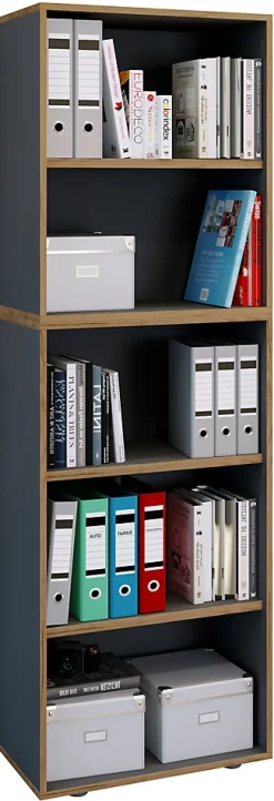 Regal Bücher Ordner Salia 5fach B. 60 cm