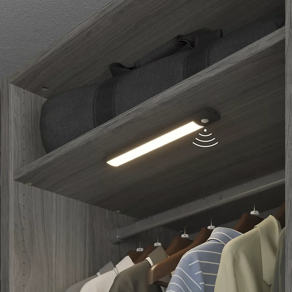 Réglette sous meuble Fiennes LED intégrée blanc neutre IP20 120lm 1.9W L.27xl.4,1xH.2cm noir GoodHome