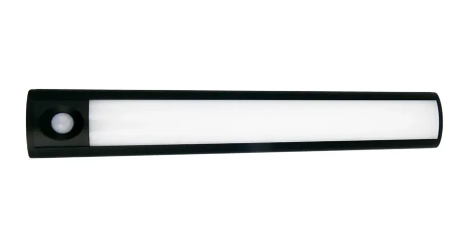 Réglette sous meuble Fiennes LED intégrée blanc neutre IP20 120lm 1.9W L.27xl.4,1xH.2cm noir GoodHome
