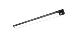 Réglette sous meuble Fiennes LED intégrée blanc neutre IP20 260lm 3.7W L.54xl.4,1xH.2cm noir GoodHome