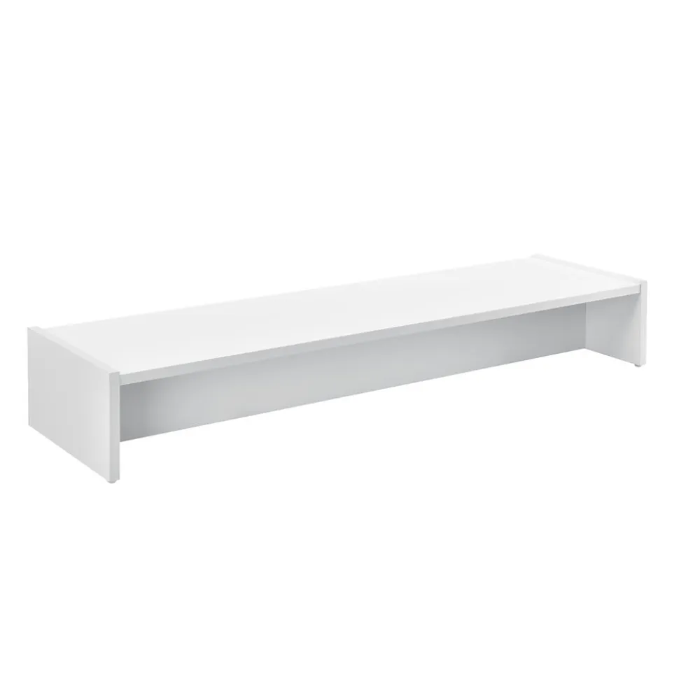 Réhausseur d'écran Flenserg 100 x 27 x 15 cm blanc en.casa