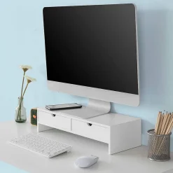 Réhausseur d'écran Support de Moniteur, Ordinateur Portable ou écran TV, BBF02-W, SoBuy