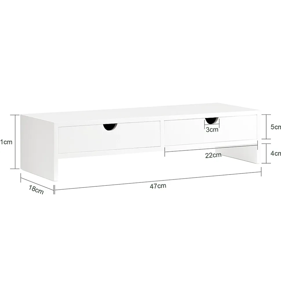 Réhausseur d'écran Support de Moniteur, Ordinateur Portable ou écran TV, BBF02-W, SoBuy