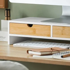 Réhausseur d'écran Support de Moniteur écran Ergonomique, BBF02-WN, SoBuy