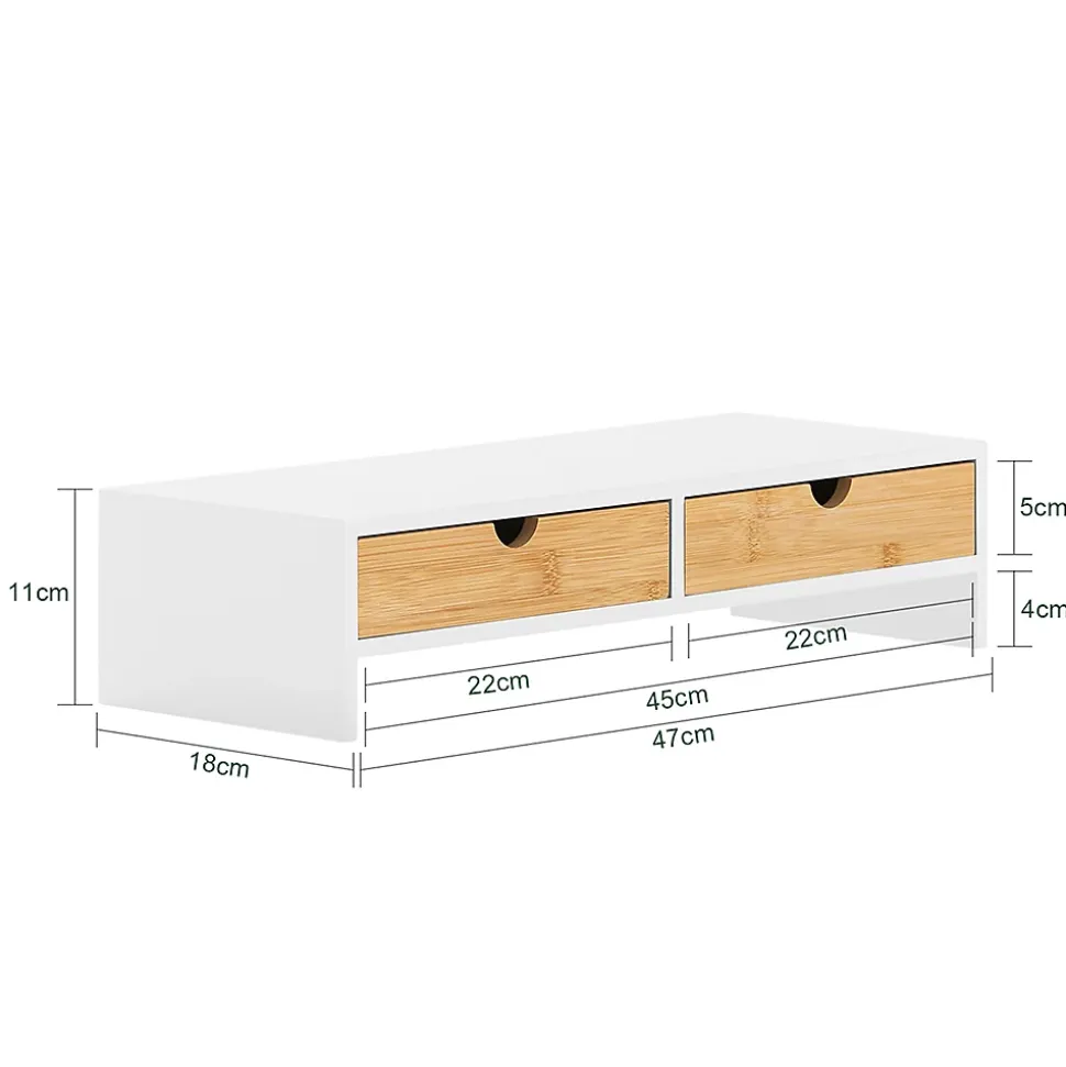 Réhausseur d'écran Support de Moniteur écran Ergonomique, BBF02-WN, SoBuy