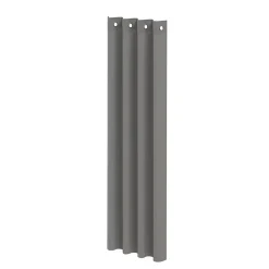 Rideau gris foncé GoodHome Atomia L 223 x l 140cm (avec ruban thermo-adhésif)