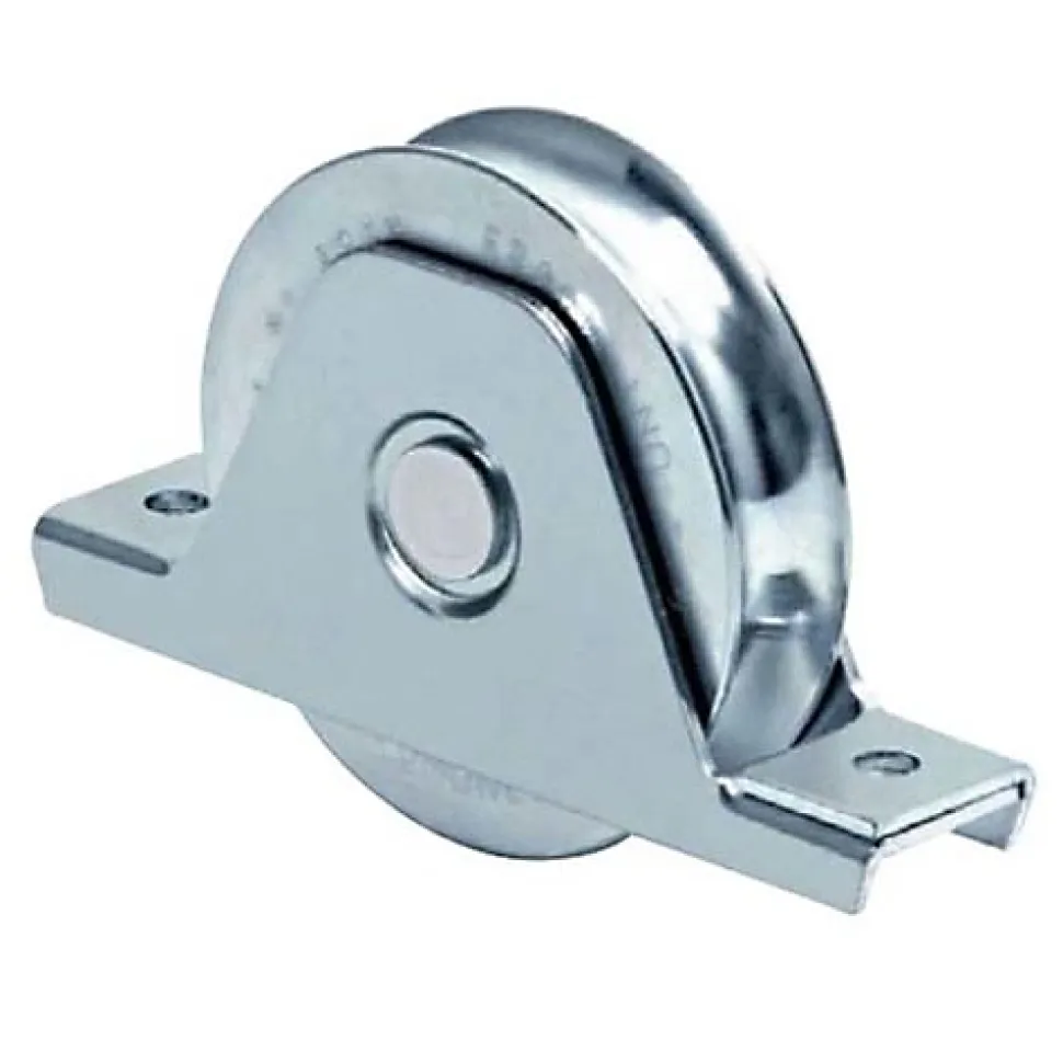 Roue 1 roulement à support intérieur à gorge V 100mm charge de 200kg - COMUNELLO - 335V-100