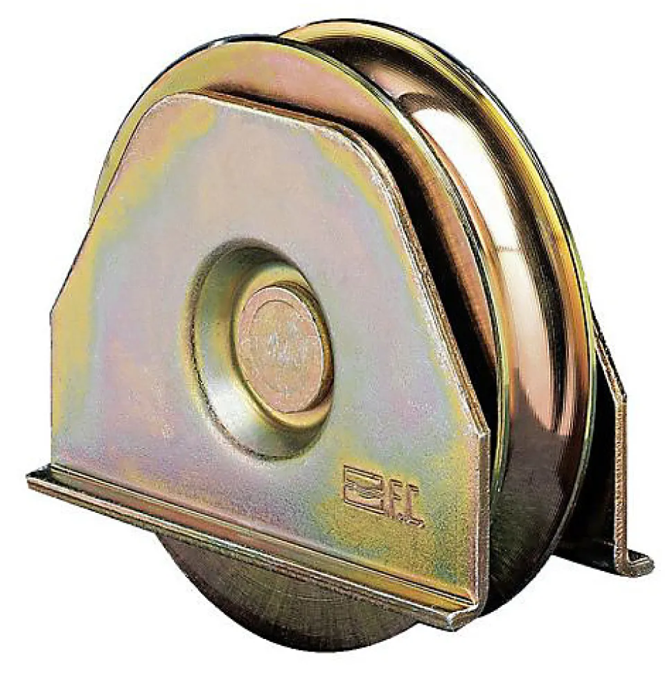 Roue avec plaque gorge ronde 80mm - FRATELLI COMUNELLO - 332-80S