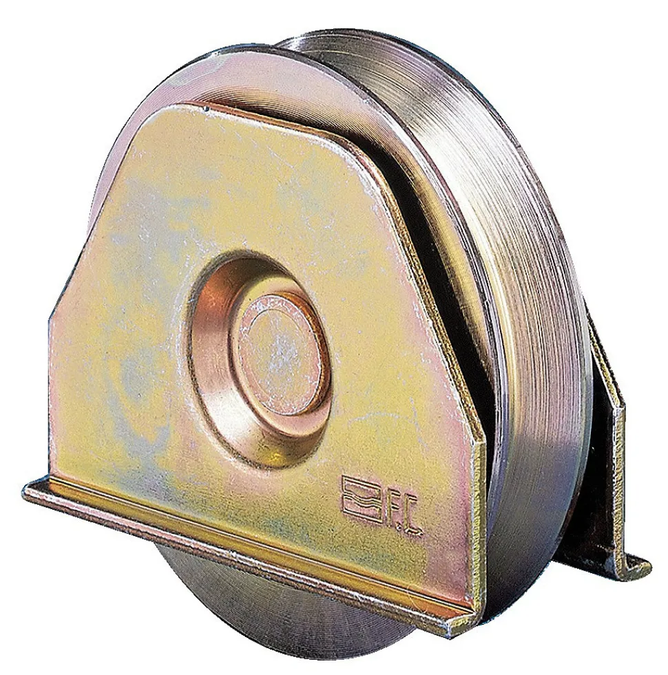 Roue avec plaque gorge V 120mm - FRATELLI COMUNELLO - 330V-120