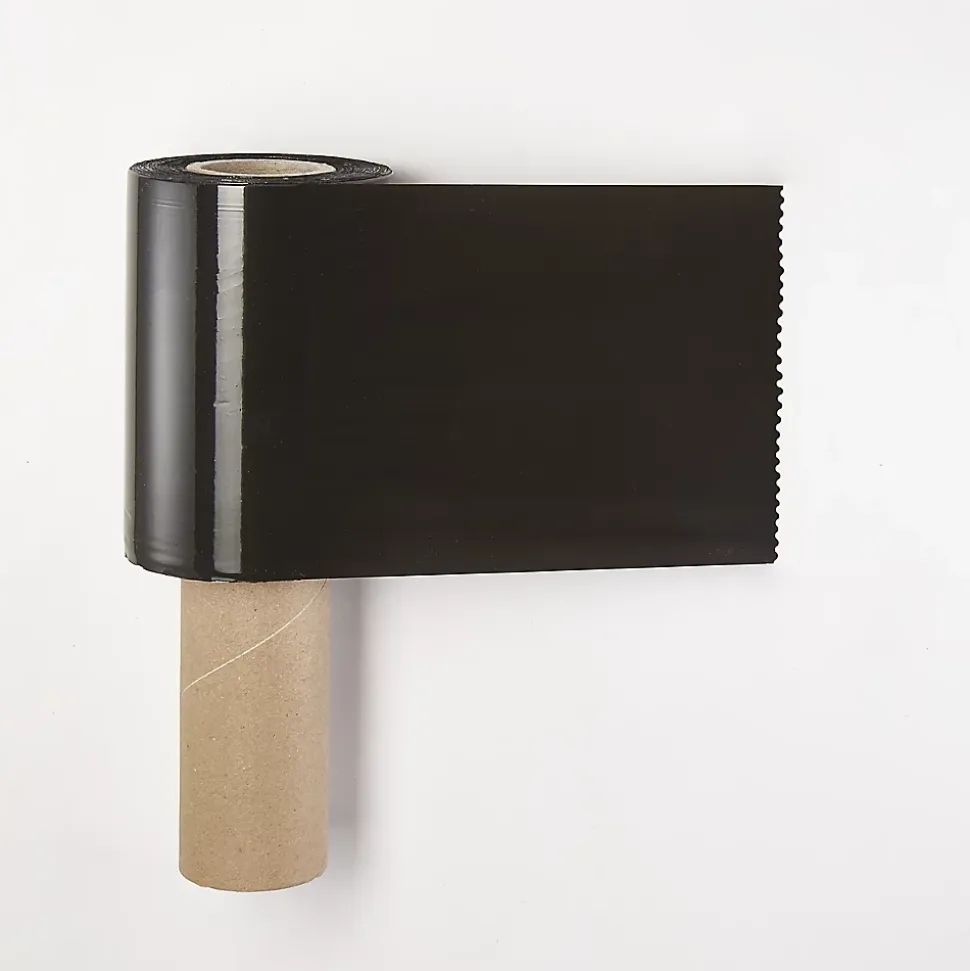 Rouleau de film étirable noir Mottez L.200 x l.0,125 m