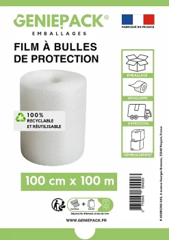 ROULEAU FILM À BULLES / PAPIER BULLE 100 cm x 100 m