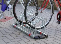 Râtelier porte vélos premium à 6 places opposées, Lot de 18