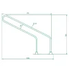 Râtelier porte vélos premium 5 places, Lot de 18 pièces.