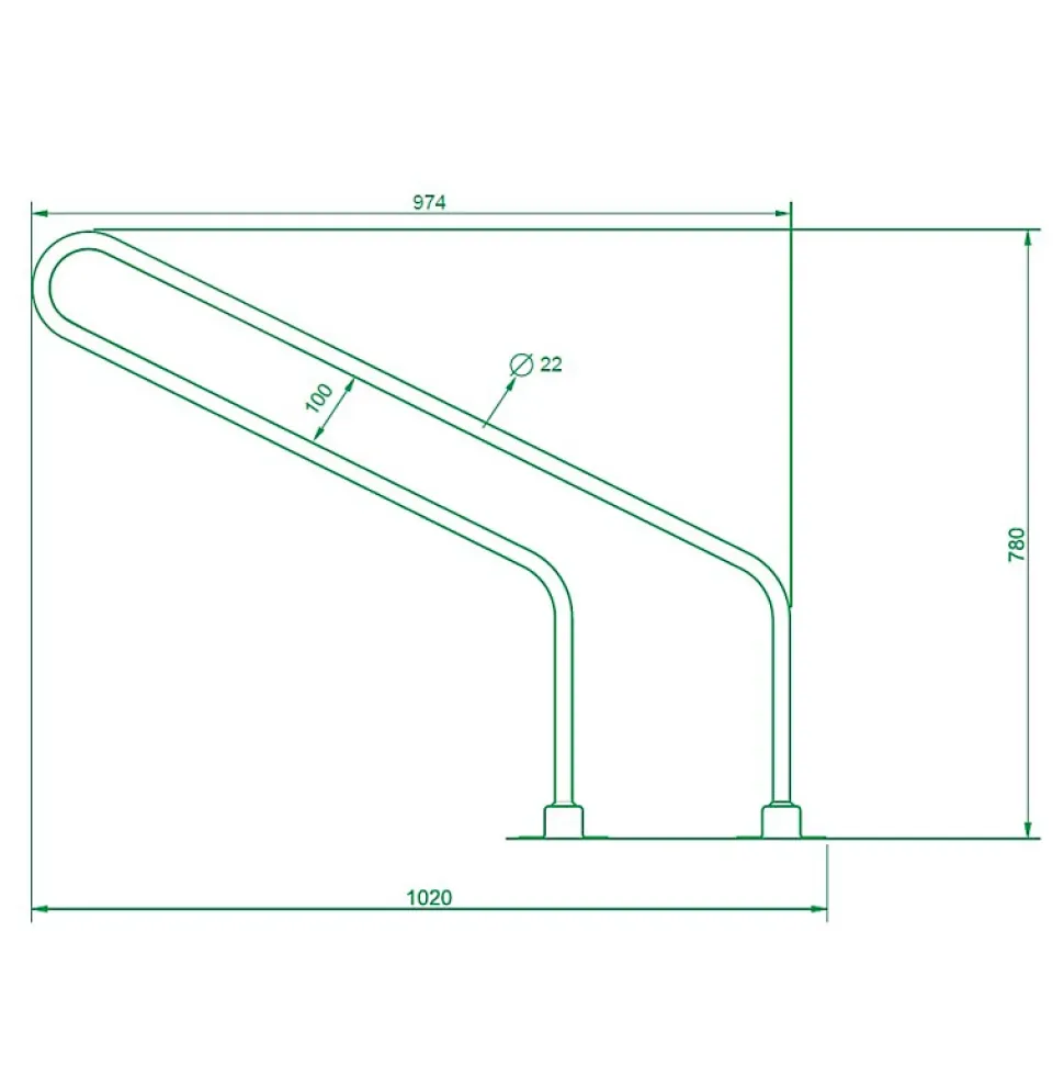 Râtelier porte vélos premium 5 places, Lot de 18 pièces.