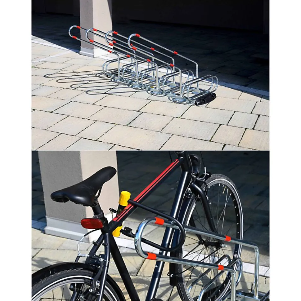 Râtelier porte vélos premium 5 places, Lot de 18 pièces.