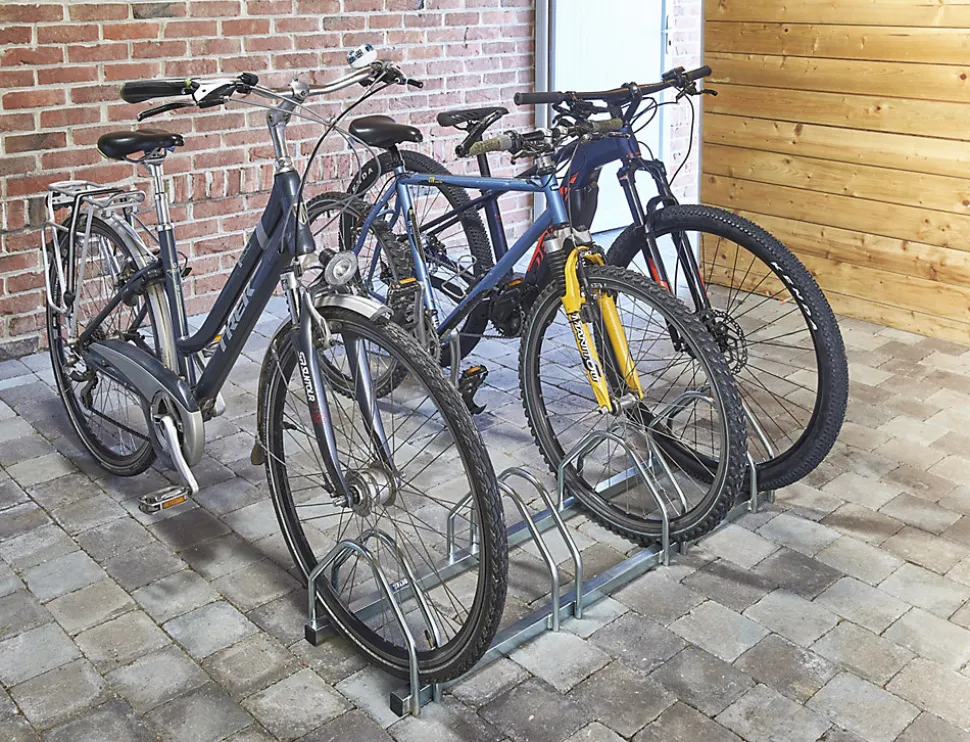 Râtelier pour 4 vélos L. 117 cm Mottez acier